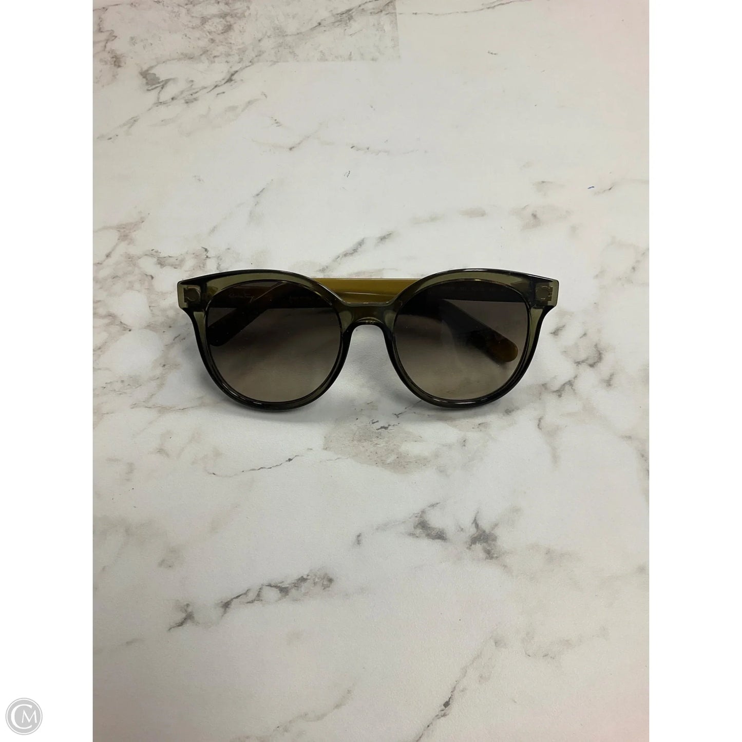 Sunglasses Luxury Designer By Ferragamo, Size: Large