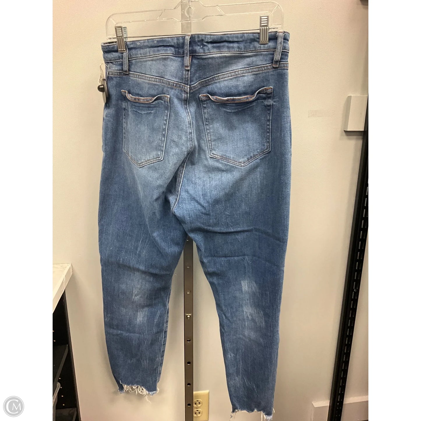 Jeans Straight By Loft In Blue Denim, Size: 8