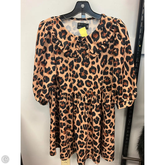 Dress Casual Short By Asos In Animal Print, Size: 8