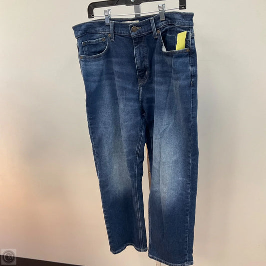 Jeans Cropped By Current/elliott In Blue Denim, Size: 10