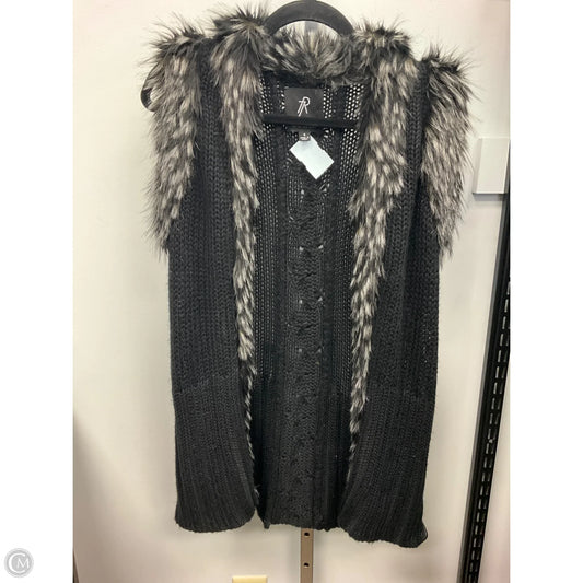 Vest Sweater By Rachel Zoe In Black, Size: S