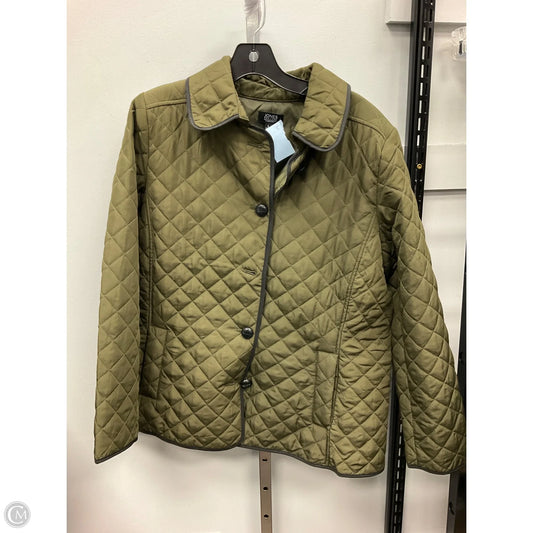 Jacket Puffer & Quilted By Jones New York In Green, Size: L