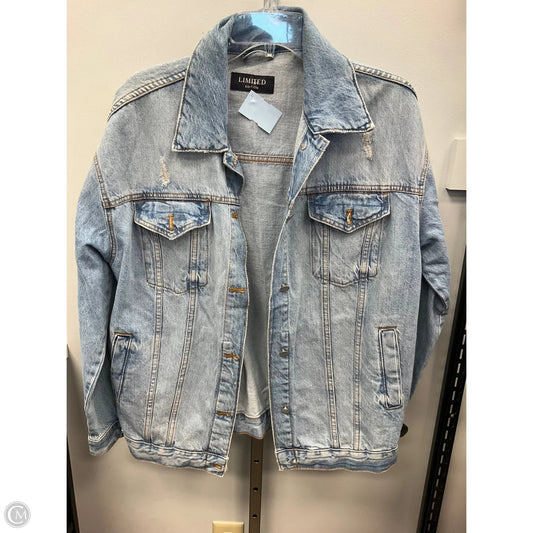 Jacket Denim By Limited In Blue Denim, Size: Xl