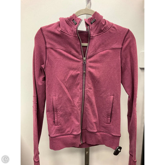 Athletic Jacket By Lululemon In Maroon, Size: 6