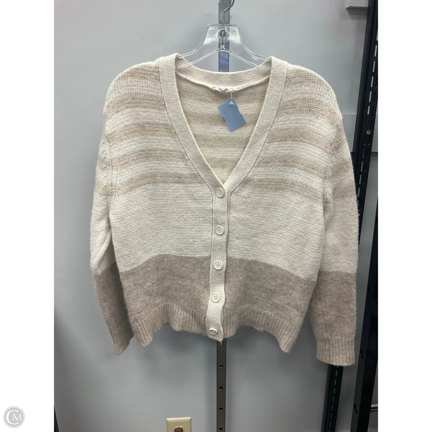 Cardigan By Splendid In Cream & Tan, Size: S