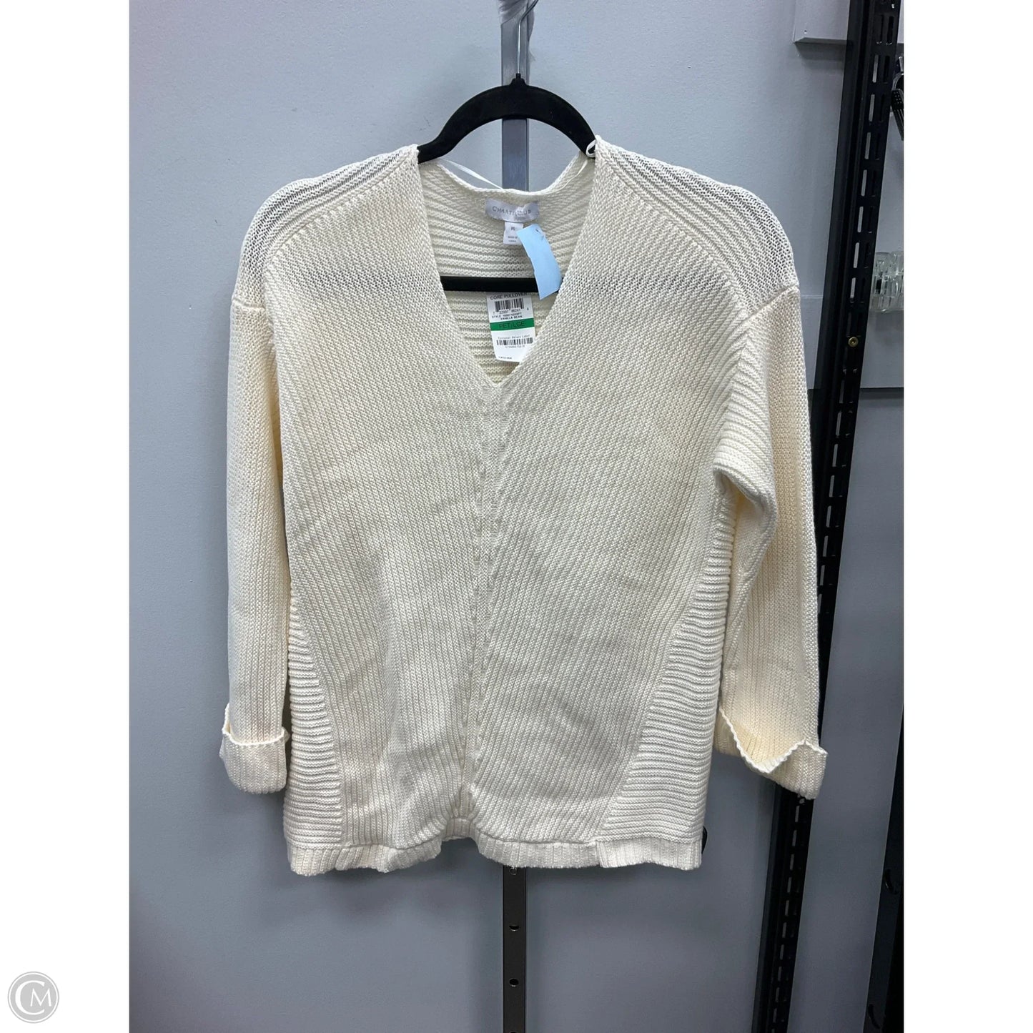 Sweater By Charter Club In Cream, Size: Lp