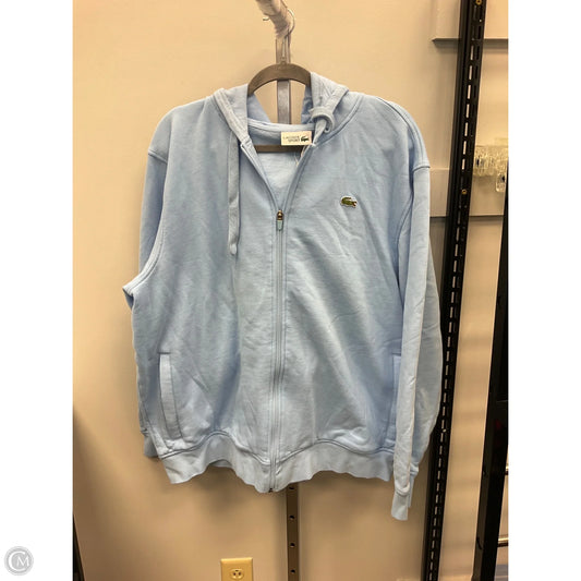 Sweatshirt Hoodie By Lacoste In Blue, Size: 3x