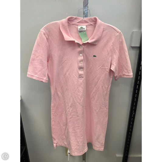 Dress Casual Short By Lacoste In Pink, Size: 10