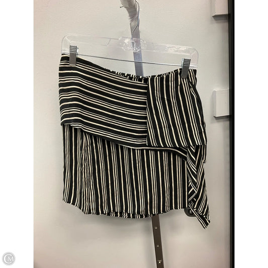 Top Sleeveless By Zara Basic In Black & Tan, Size: S