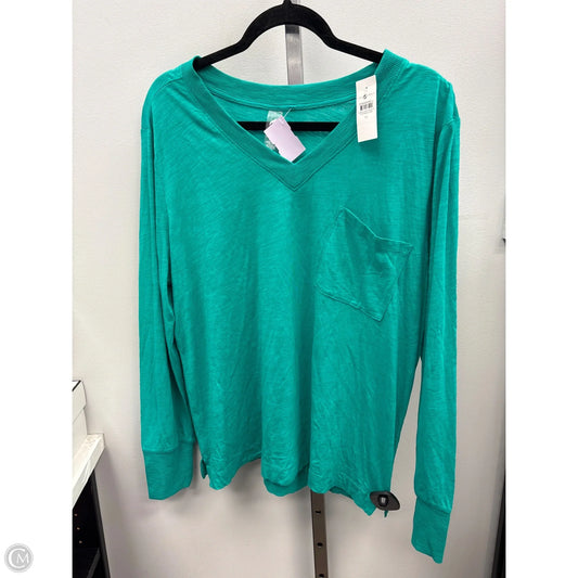 Top Long Sleeve Basic By Lou And Grey In Green, Size: Xl