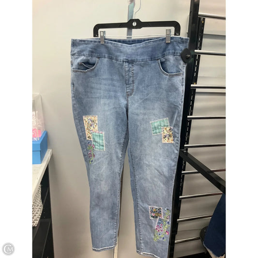 Jeans Straight By Coldwater Creek In Blue Denim, Size: 18