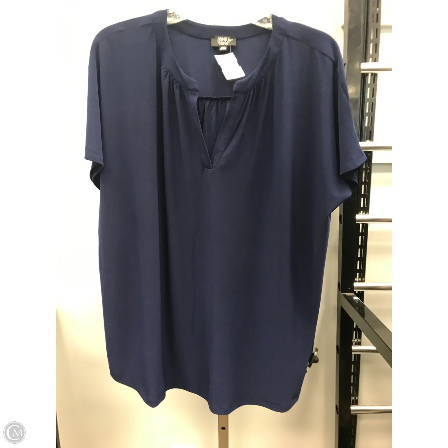 Top Short Sleeve By Jones New York In Blue, Size: Xxl