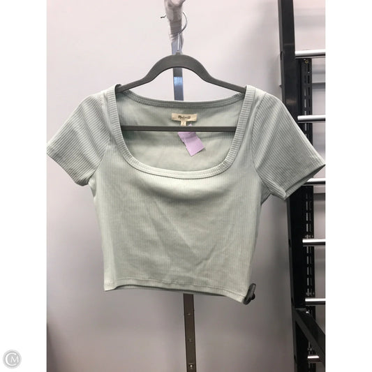 Top Short Sleeve By Madewell In Green, Size: M
