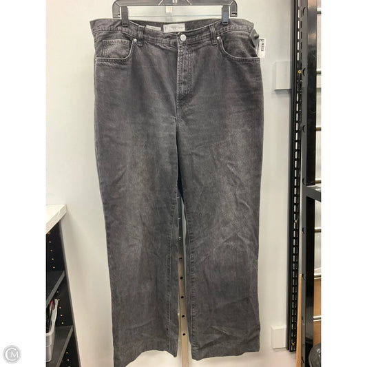 Jeans Wide Leg By Mng In Black, Size: 16