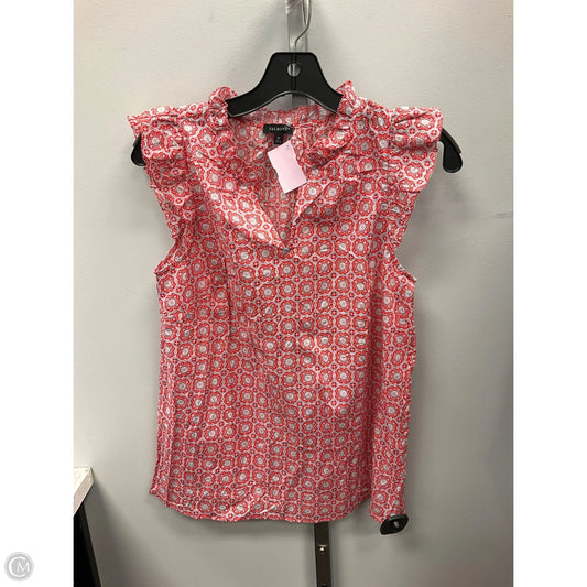 Top Sleeveless By Talbots In Red, Size: Xs
