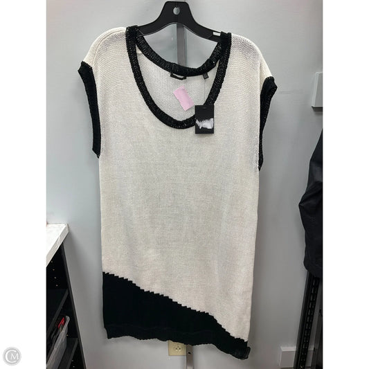 Dress Casual Short By Atm In Black & Cream, Size: S