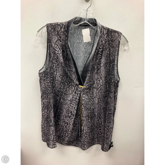 Top Sleeveless By Tahari In Animal Print, Size: S