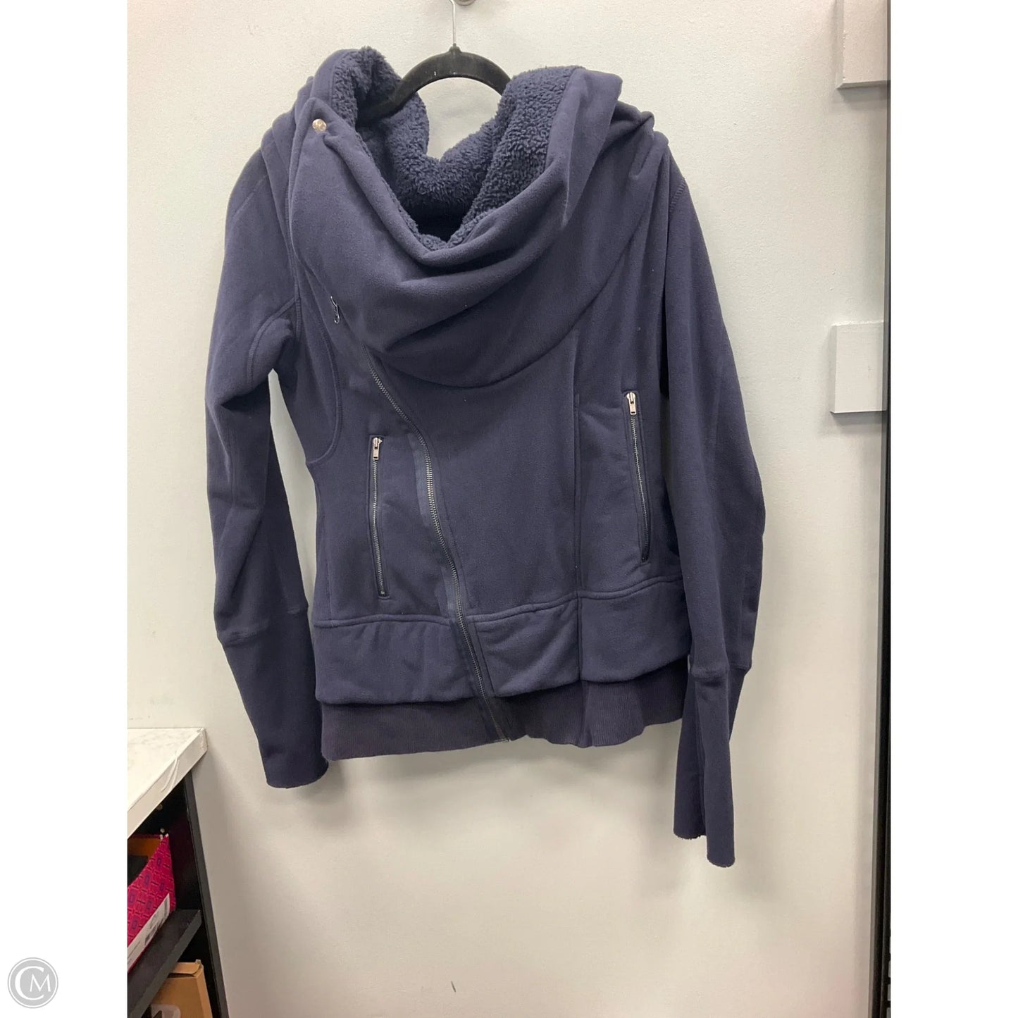 Athletic Jacket By Lululemon In Blue, Size: 8