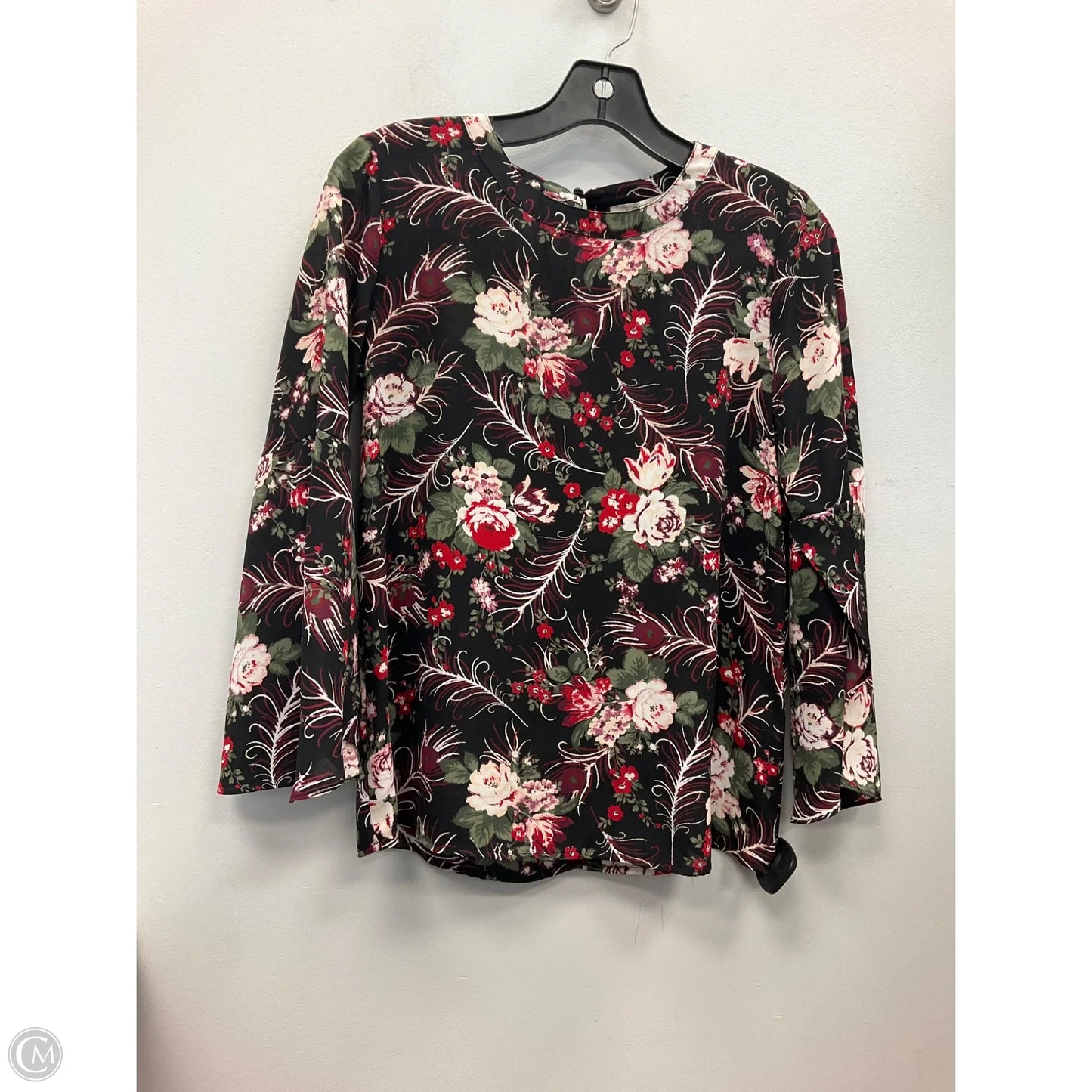 Top Long Sleeve By Loft In Floral Print, Size: Xsp