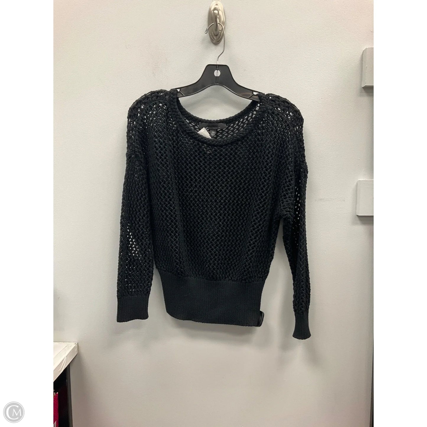 Top Long Sleeve By White House Black Market In Black, Size: Xs