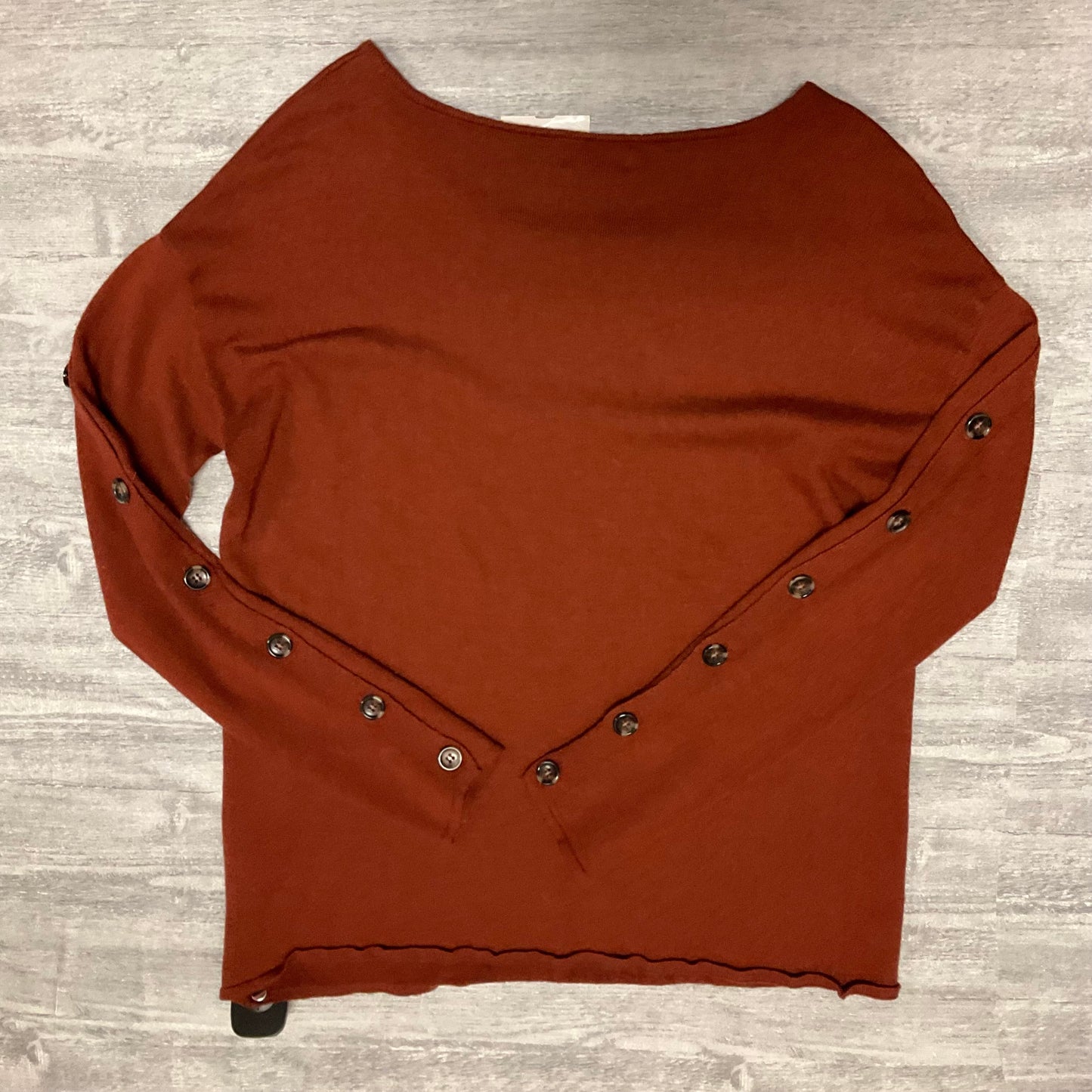 Top Long Sleeve By Cmc In Rust, Size: M