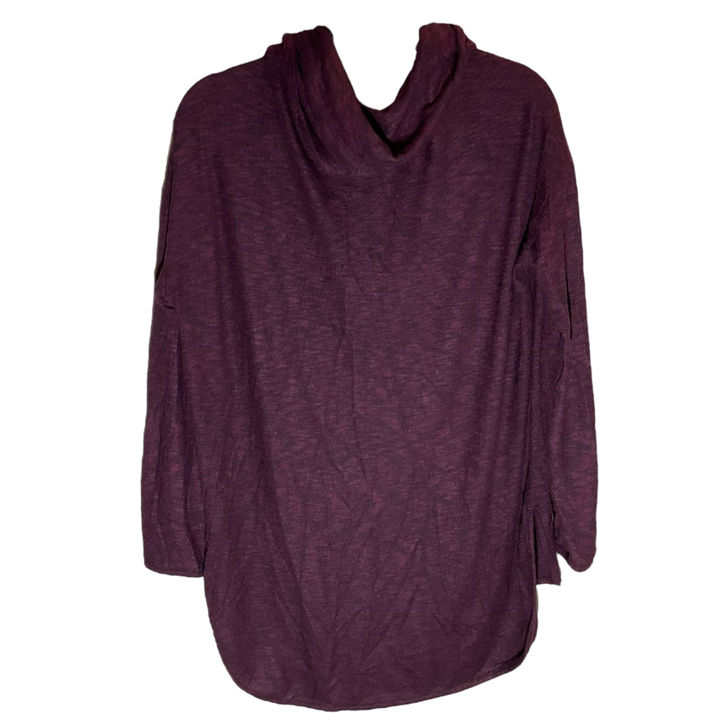 Top Long Sleeve By Caslon In Maroon, Size: Xl