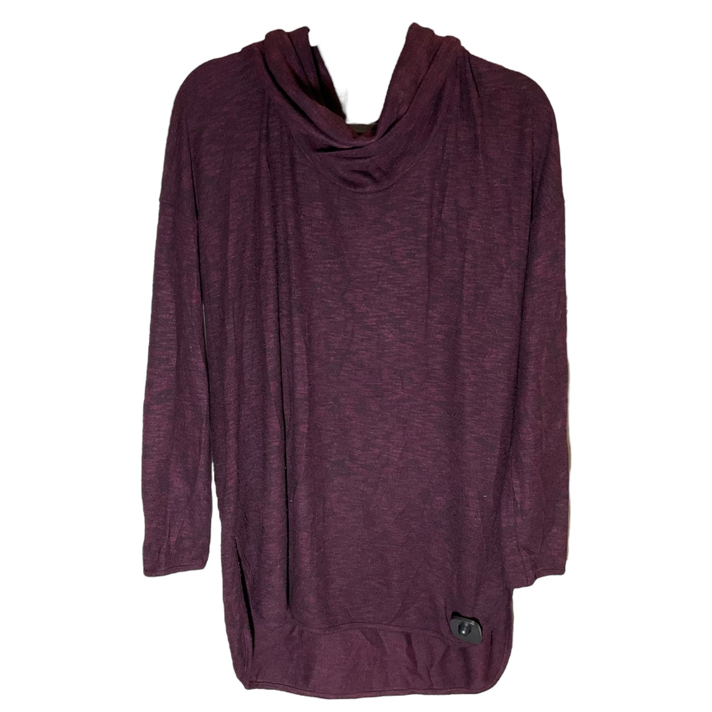 Top Long Sleeve By Caslon In Maroon, Size: Xl