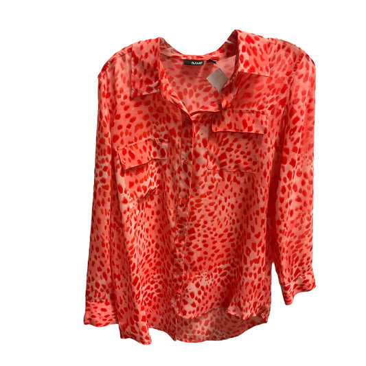 Orange Top Long Sleeve Ana, Size S