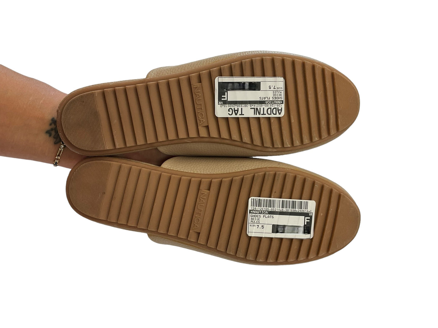 Beige Shoes Flats Nautica, Size 7.5