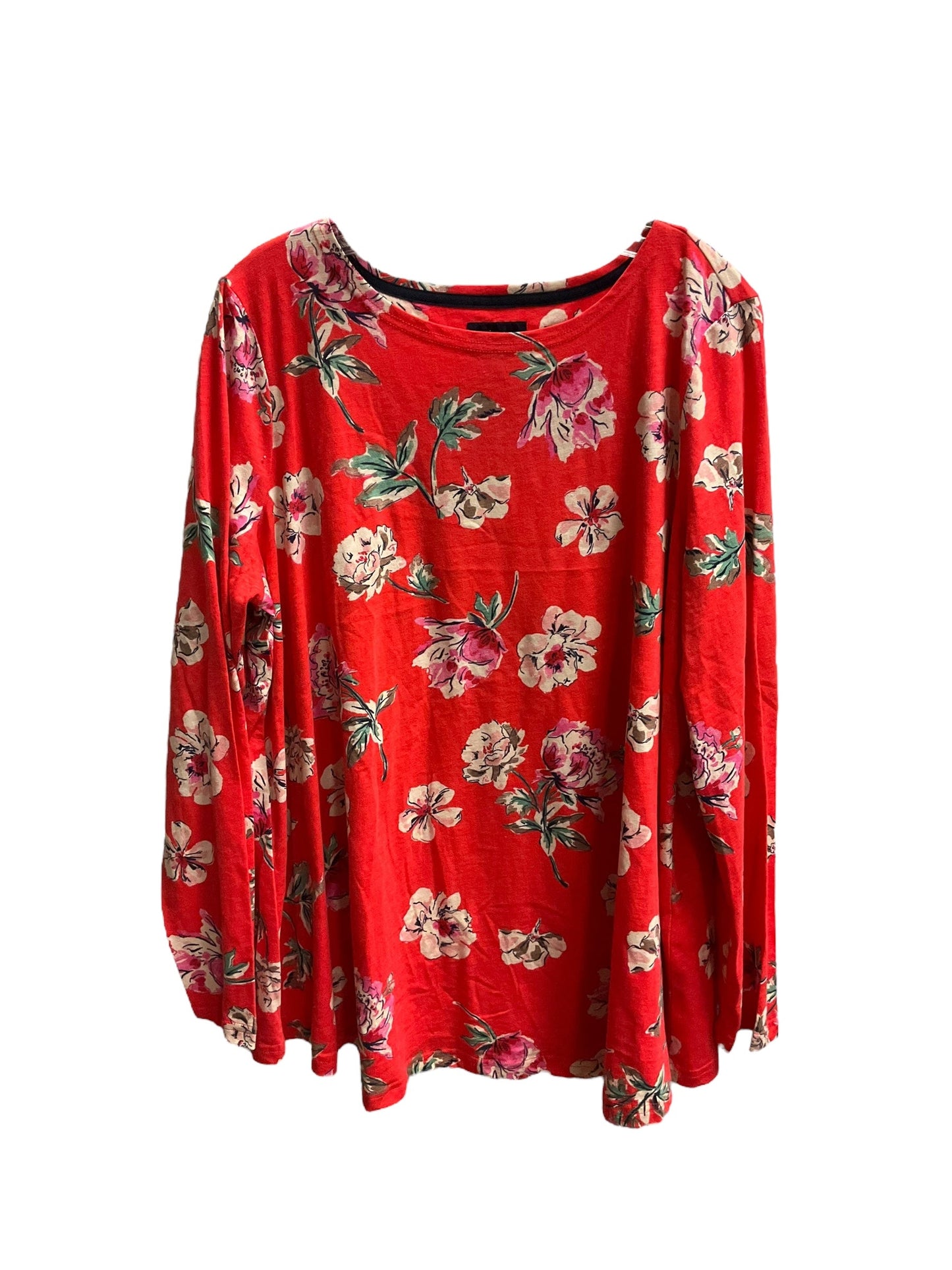 Floral Print Top Long Sleeve Joules, Size 16