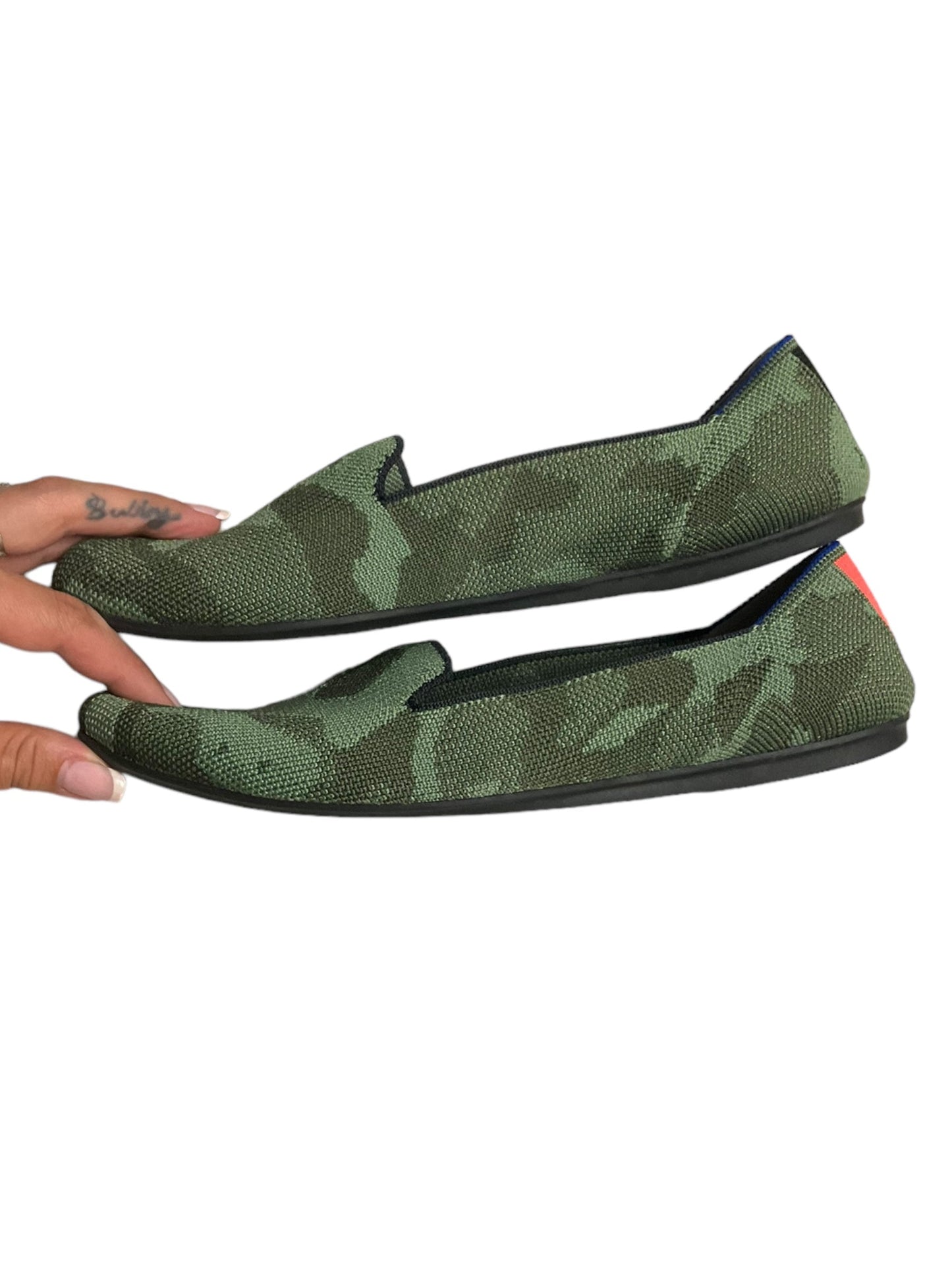 Camouflage Print Shoes Flats Rothys, Size 9.5