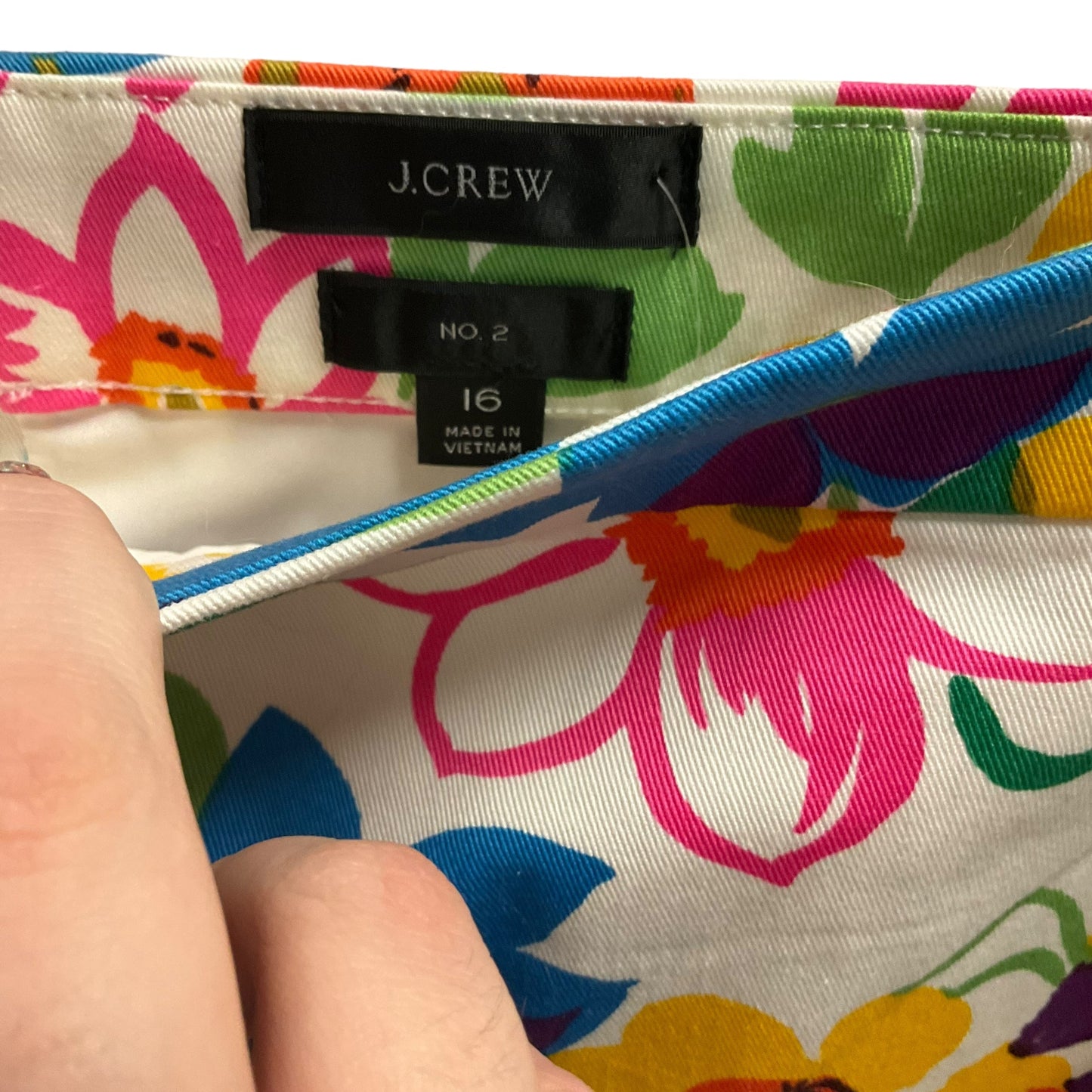 Floral Print Skirt Mini & Short J. Crew, Size 16