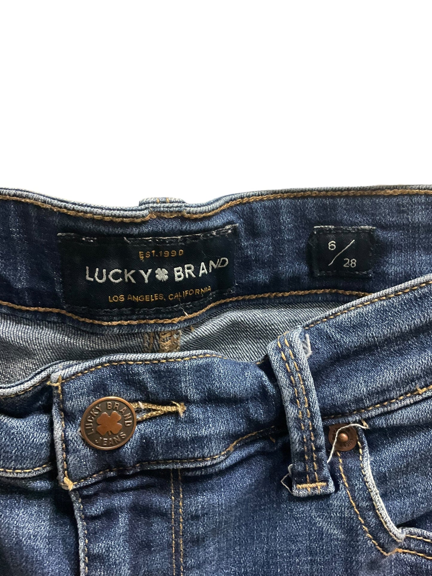 Blue Denim Shorts Lucky Brand, Size 6