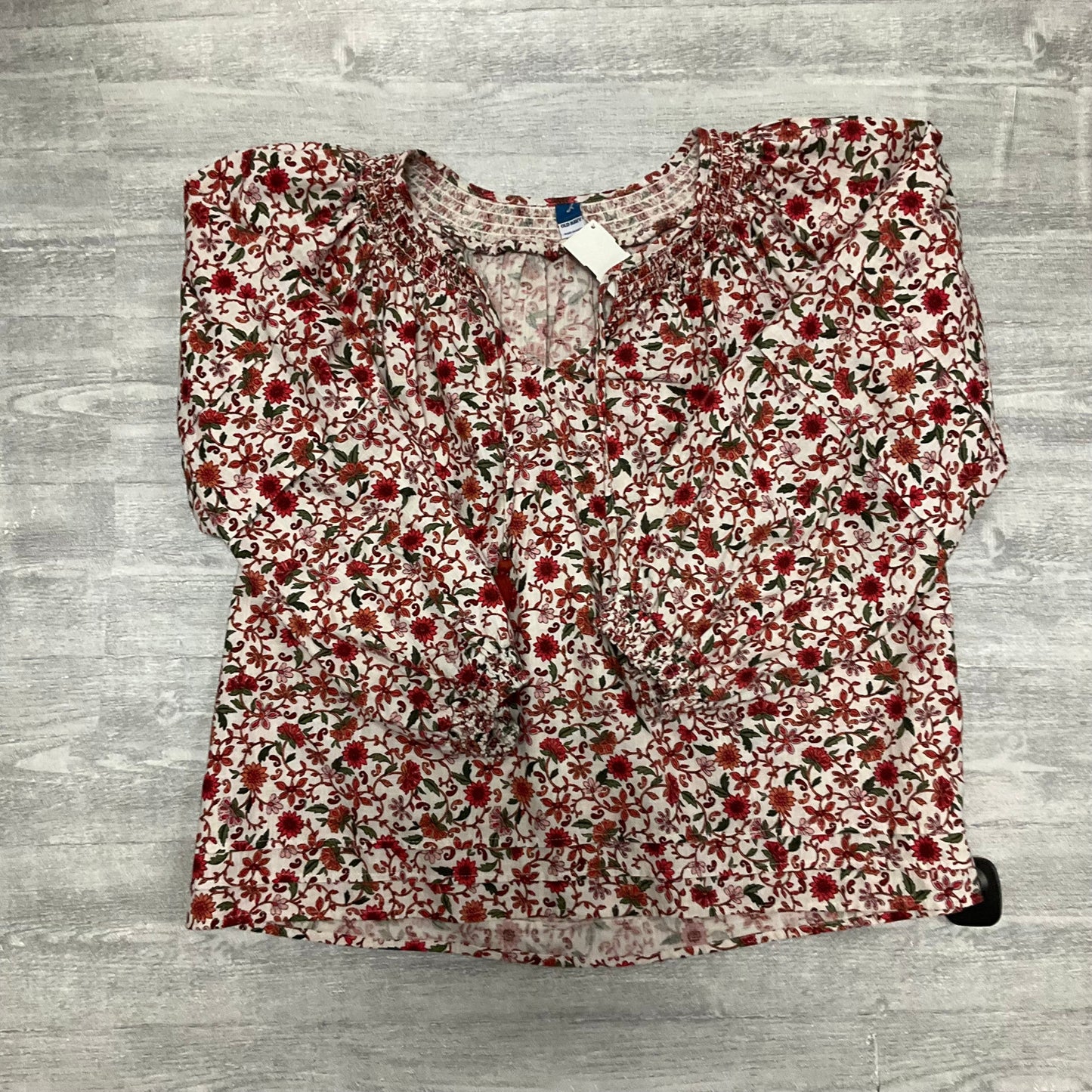 Top Long Sleeve By Old Navy In Floral Print, Size: M