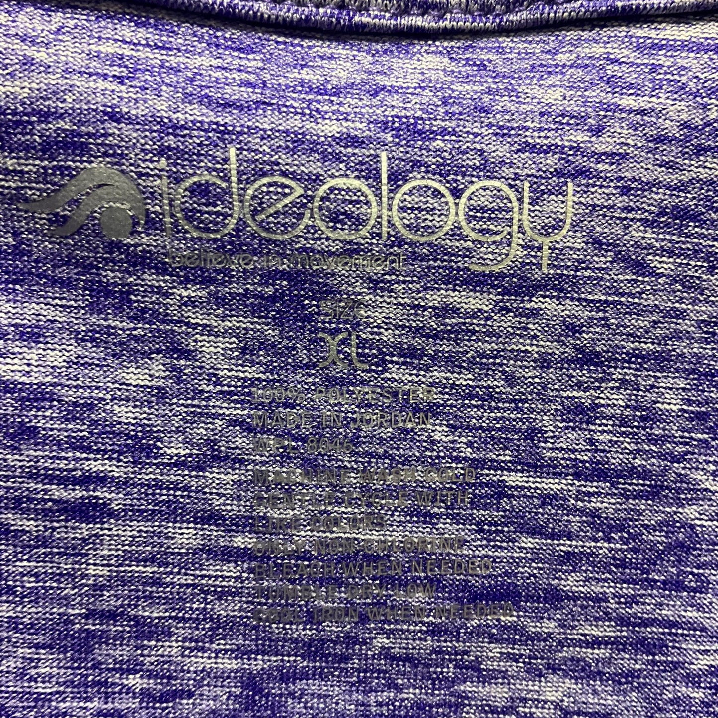 Athletic Top Long Sleeve Collar By Ideology In Purple, Size: Xl