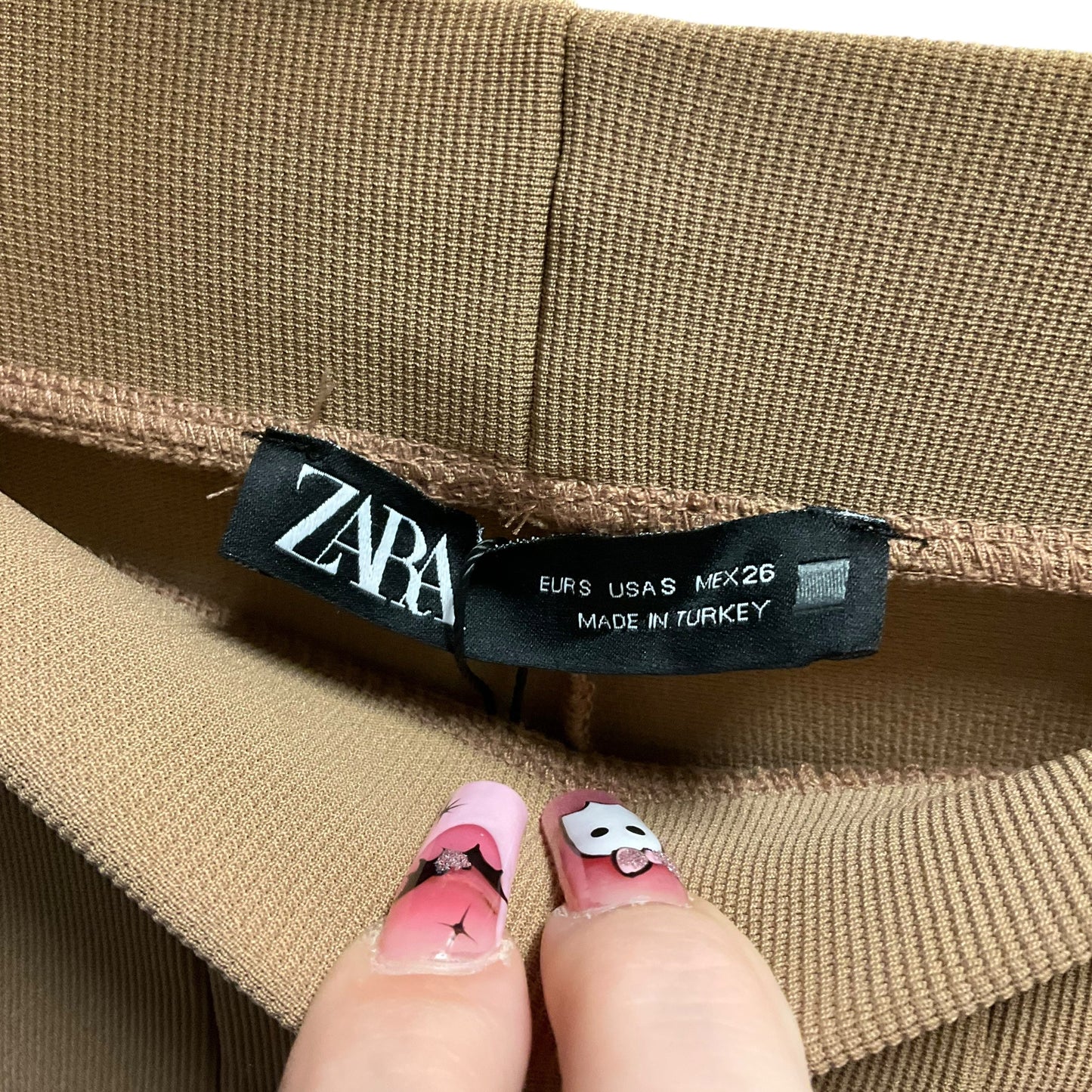 Pants Leggings By Zara In Brown, Size: S