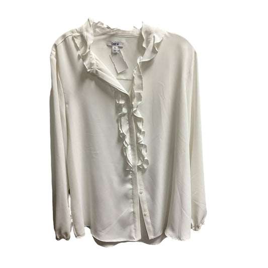 Top Long Sleeve By Bar Iii In White, Size: Xl