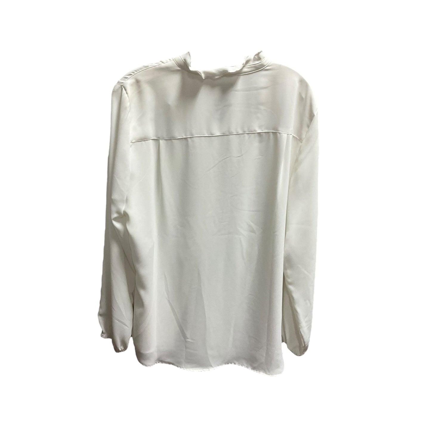 Top Long Sleeve By Bar Iii In White, Size: Xl