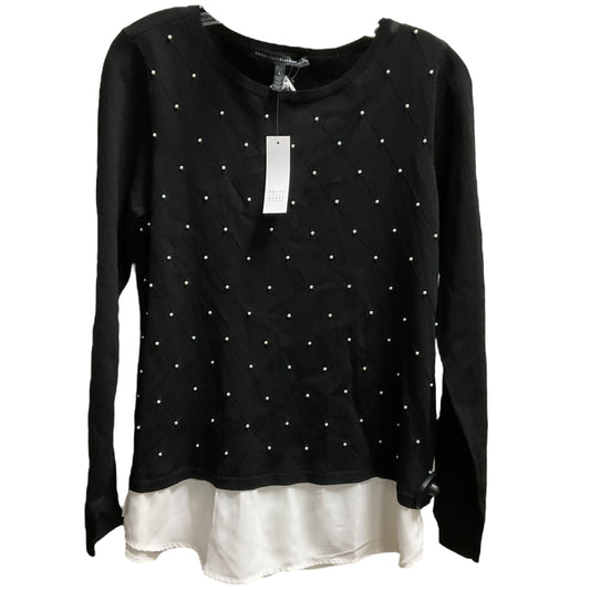 Top Long Sleeve By White House Black Market In Black, Size: L