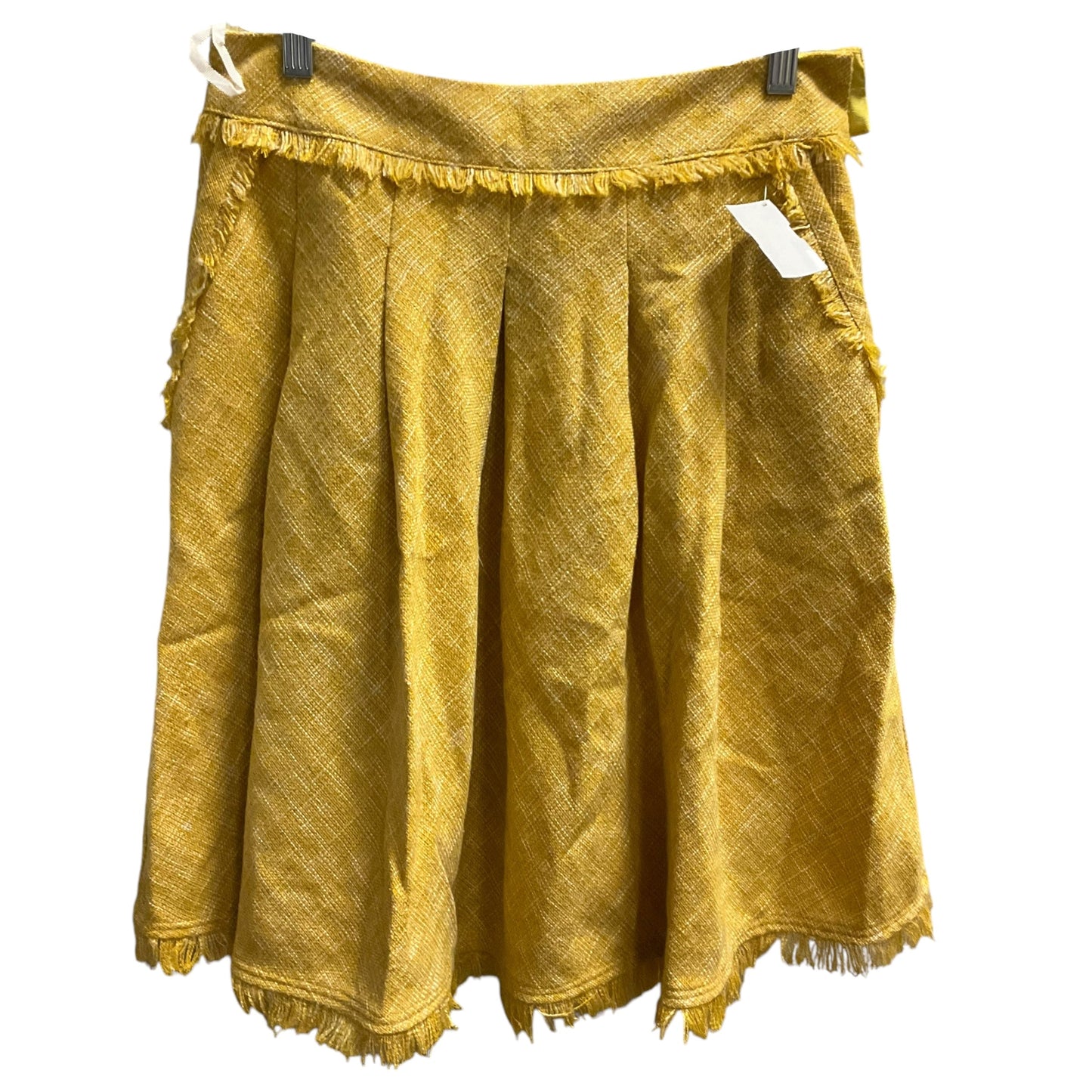 Skirt Mini & Short By Maeve In Yellow, Size: 4