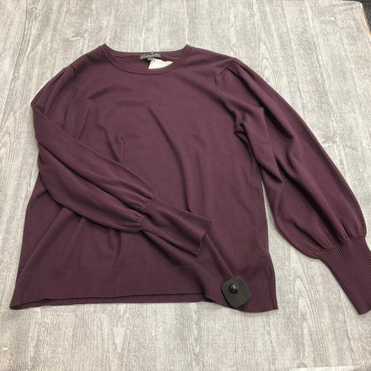 Sweater By Adrianna Papell In Purple, Size: L