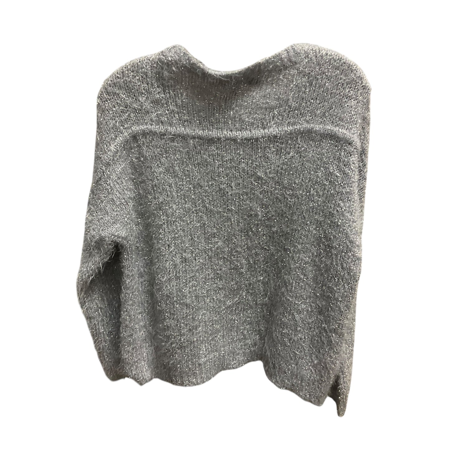 Sweater By Jennifer Lopez In Grey & Silver, Size: S