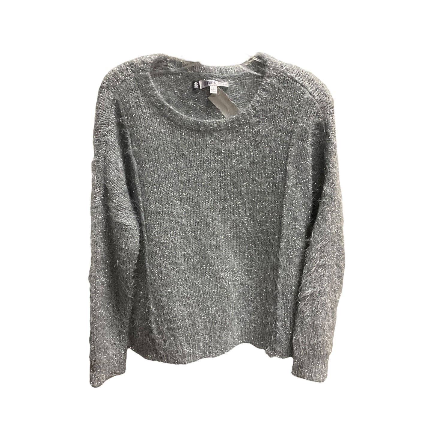 Sweater By Jennifer Lopez In Grey & Silver, Size: S