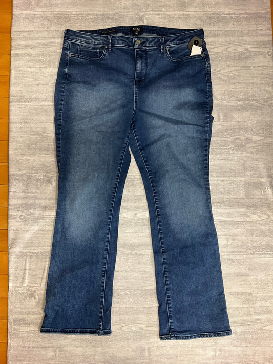 Jeans Boot Cut By Not Your Daughters Jeans In Blue Denim, Size: 18