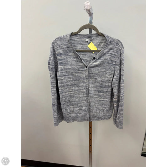 Sweater Cardigan By Croft And Barrow In Blue, Size: Xl