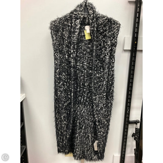 Vest Sweater By Chicos In Black, Size: M