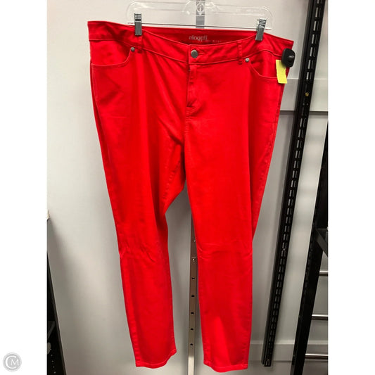 Pants Other By Eloquii In Red, Size: 20