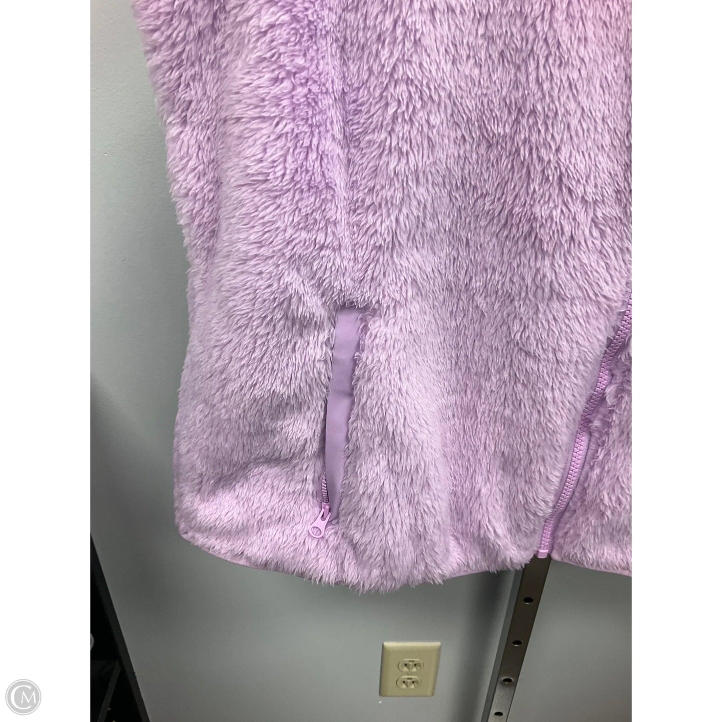 Vest Faux Fur & Sherpa By Lands End In Purple, Size: Xl