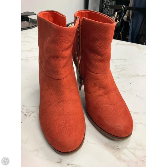 Boots Ankle Heels By Cole-haan In Orange, Size: 7