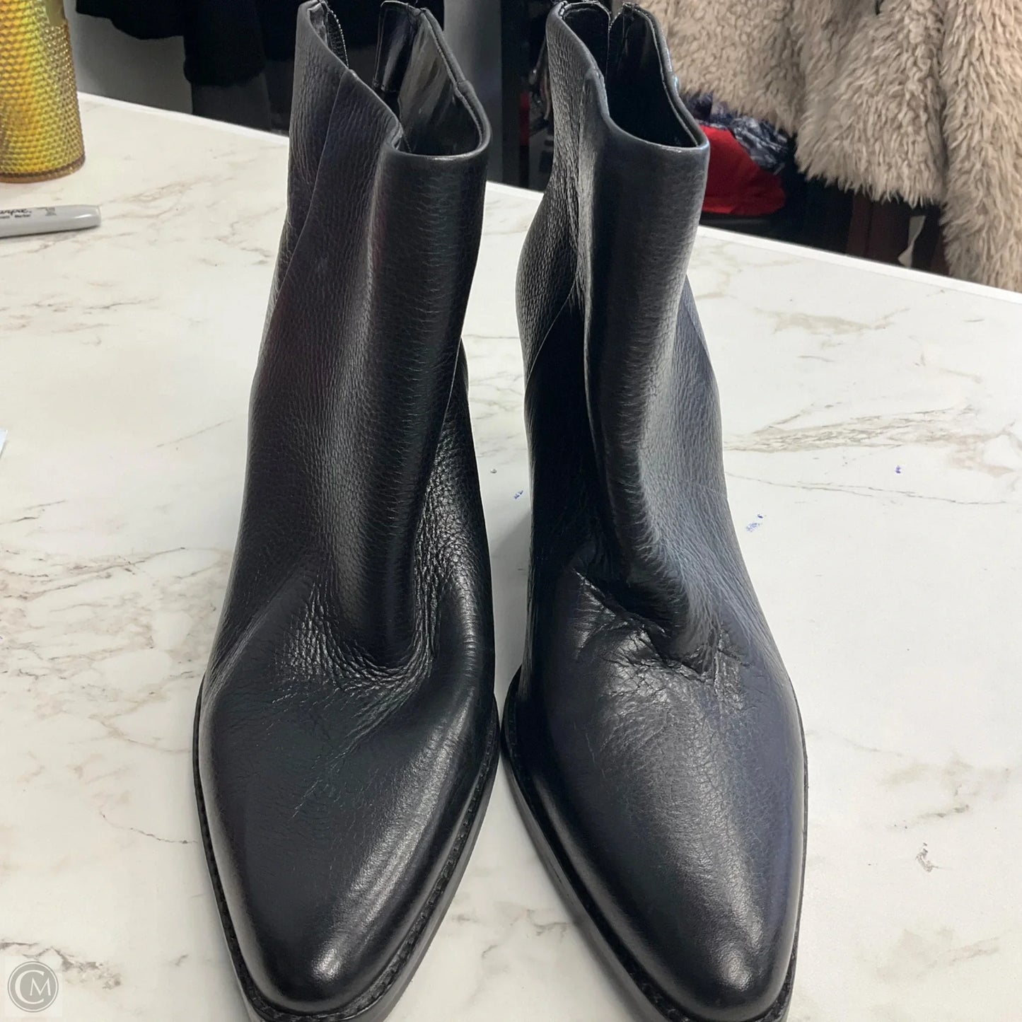 Boots Ankle Heels By Vince Camuto In Black, Size: 10